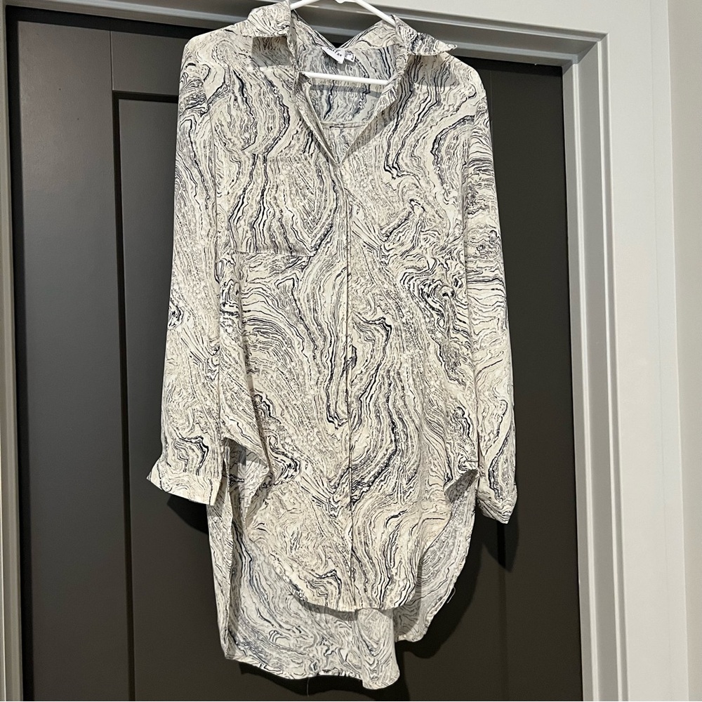 Princess Polly Long Sleeve Button Up Cream Blouse